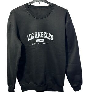NWOT Black Crew Neck Los Angeles USA Sweatshirt‎ in Size XXL & XL